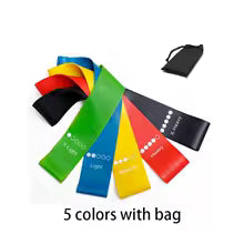 Elastic Resistance Bands With A Bag For Men And Women 5-Pack